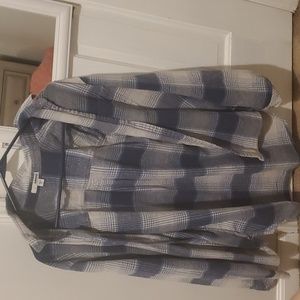 Blue Plaid Oversized Flannel